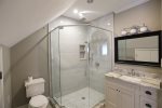 Master Bathroom with Walk-In Shower of Coolidge Falls Vacation Home Rental